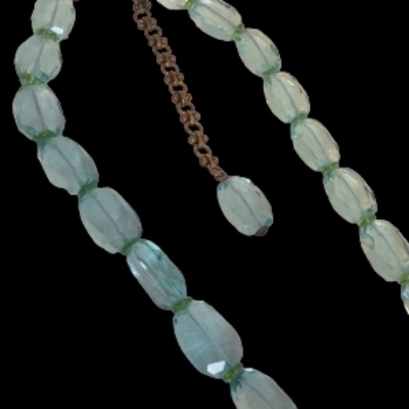 Heidi Daus Swarovski Crystal,Blue Bead Vintage Necklace, RARE - Picture 6 of 11